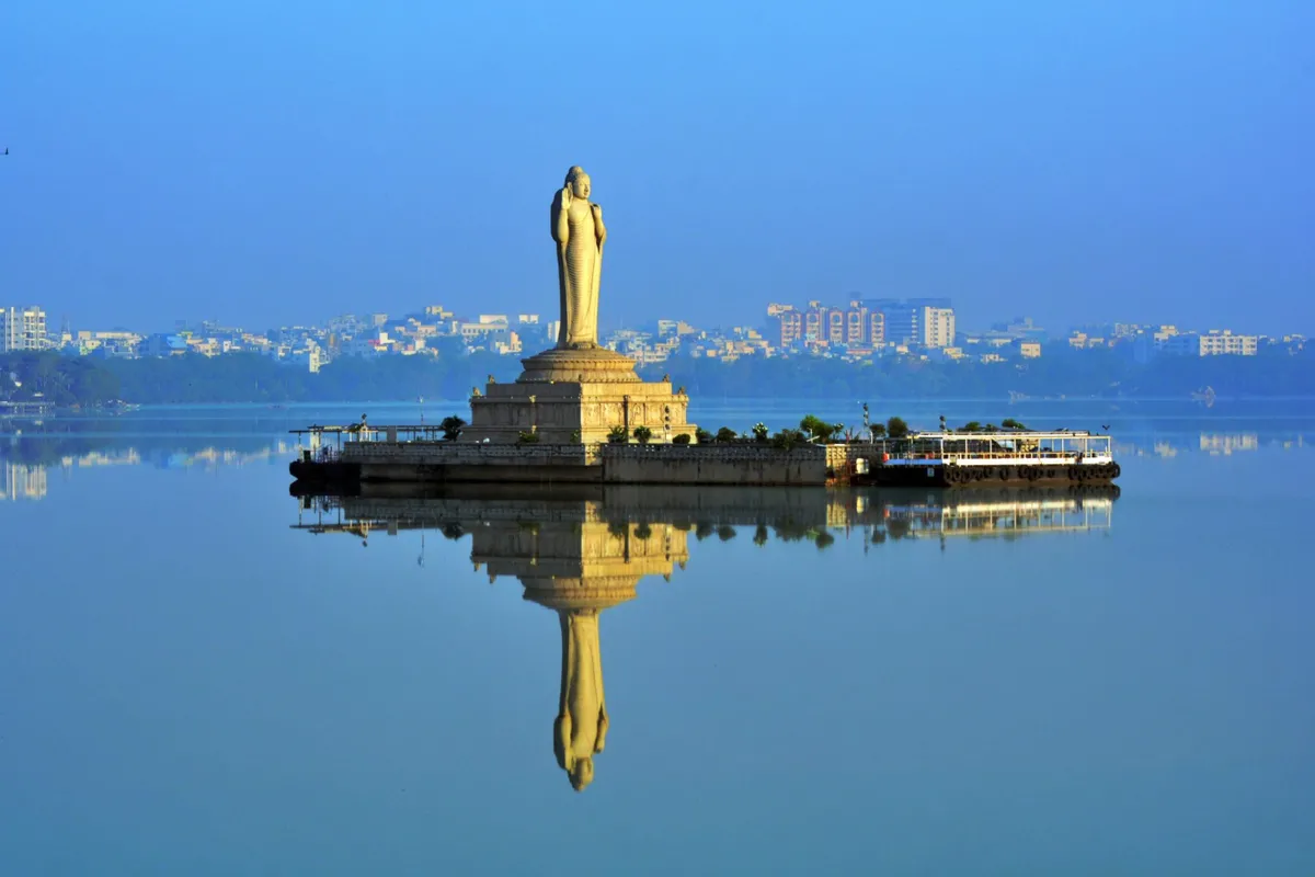 The iconic Hussain Sagar Lake